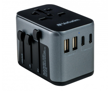 Adapter podrózny Verbatim Uniwersalny adapter podróżny UTA-03 USB-C PD 30W QC